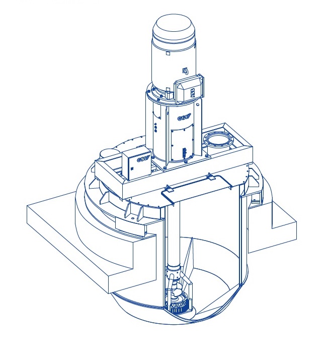 Top drive disperser stencil